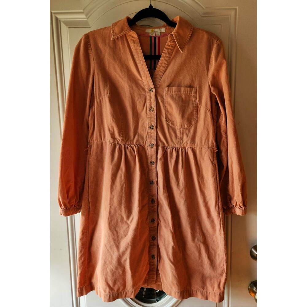 BODEN Olympia Shirt Dress Antique Pink Size 6R womens